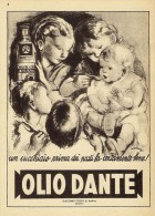 # OLIO DANTE 1950s Advert Pubblicità Publicitè Reklame Food Olio Huile Oil Ol Aceite - Affiches