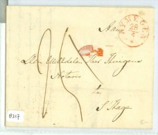 E.o. HANDGESCHREVEN BRIEF Uit 1838 Uit NYMEGEN Naar NOTARIS HUIGENS Te 's-GRAVENHAGE  (8317) - ...-1852 Prephilately