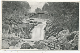 Falls Of The Garrawalt, Deeside, 1935 Postcard - Aberdeenshire