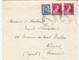 1945, LETTRE BELGIQUE,  MARCHE EN FAMENNE Pour  FRANCE /5329 - Briefe U. Dokumente