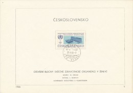 Czechoslovakia / First Day Sheet (1966/05) Praha 1 (b): Opening The WHO Building In Geneva 1966 - WGO