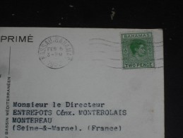 LETTRE BAHAMAS AVEC YT 144 - GEORGE VI - CPSM RETOUR DE PECHE PECHEUR BATEAU - - 1859-1963 Colonia Británica