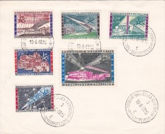 A27 - Enveloppe Souvenir - Cob 1047-52 - Exposition Universellede Bruxelles. - Briefe U. Dokumente