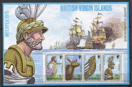 Iles Vierges ** Bloc N° 6 (plié En 4) - "Interpex 1975" - British Virgin Islands