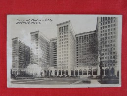 RPPC-  - Michigan > Detroit  General Motors Bldg.  Stamp Off 1923 Cancel  Ref 1208 - Detroit