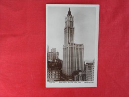 RPPC-  -- New York > New York City > Woolworth  Bldg.  Not Mailed  Ref 1208 - Manhattan