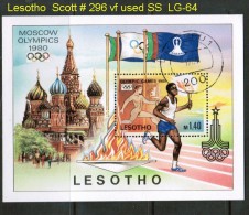 LESOTHO   Scott  # 296  VF USED  SOUVENIR SHEET - Lesotho (1966-...)