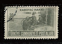 Turquie Ob. N° 1130 - 25e Ann. Du Retour De La Liberté Du Cabotage National - Used Stamps