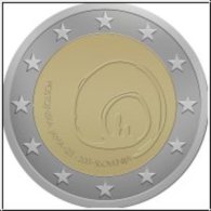 SLOVENIA  2 Euro 2013 800° Grotte Di Postumia 1213 - 2013 FDC - Slowenien