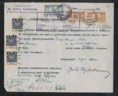 POLAND 1934 POWER OF ATTORNEY 3ZL GENERAL REVENUE (3 X 1ZL BF#106) +50GR (10GR + 2X20GR)  COURT REVENUES - Steuermarken