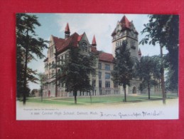 Rotograph-- - Michigan > Detroit  Central High School  Pre 1907 UDB Not Mailed  Ref 1210 - Detroit