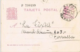7500. Entero Postal RIPOLL (Gerona) 1934. Republica - 1931-....
