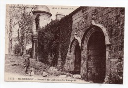 Cpa 29 - Saint Herbot - Entrée Du Château Du Rusquec - Saint-Herbot
