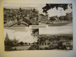 Germany: Sralsund - Teilansicht, Neuer Markt, Frankenteich - 1970s Unused - Stralsund