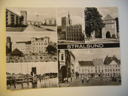 Germany: Sralsund - Heinrich-Heine-Ring, Leninplatz, Seglerhafen, Rathaus, Knieper Tor, Alter Markt  - 1970s Unused - Stralsund