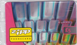 UK, £5, Zipp,  Mint In Blister Prepaid Card, 2 Scans. - Altri & Non Classificati