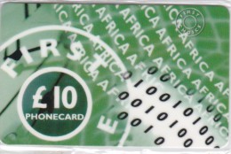 UK, £10, Africa First, Mint In Blister Prepaid Card, 2 Scans. - Sonstige & Ohne Zuordnung