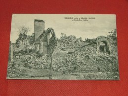 NESLES  - Guerre 1914-1918   -  Le Portail De L´ église Après La Grande Guerre - Nesle