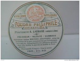 Boite à Poudre  Ancienne  "  Hygiene Appliquée  " PELLIPHILE " - Autres & Non Classés
