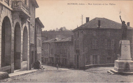38 - ROYBON - Rue Centrale Et Les Halles (courrier Militaire - Cachet De Franchise De VALREAS, 1915) - Roybon