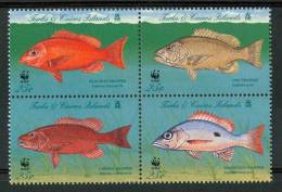 1998 Turks E Caicos WWF Fauna Pesci Fishes Fische Poissons Set MNH** C86 - Turks And Caicos