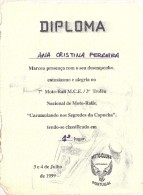 Estarreja - 2 Diplomas Do Moto-Clube De Estarreja. Moto-Rali. Motard. Motas. Aveiro. - Diplômes & Bulletins Scolaires