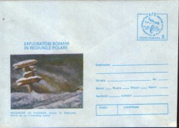 Romania-Stationery Cover Unused,1984- Distance Indicator Mirnyi Resort Situated At A Climatologist Romanian - Polar Explorers & Famous People