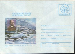 Romania-Stationery Cover Unused,1984- Iuliu Popper,explorer Of The Land Of Fire - Polarforscher & Promis