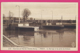 27-069 - EURE - Environs De PONT De L'ARCHE -  POSES - Le Barrage Et La Sortie Des Ecluses - Pont-de-l'Arche