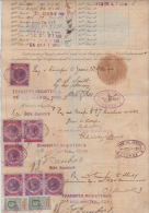 India  QV  7  Share Transfer  Revenues  To  3R 12A  On Document # 62837  Inde Indien - 1882-1901 Impero