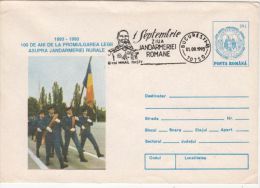 ROMANIAN GENDARMERIE'S DAY, COVER STATIONERY, ENTIER POSTAL, 1993, ROMANIA - Police - Gendarmerie