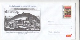 WHALES HUNTINGS HISTORY, SPITZBERGEN PROCESSING FACTORY, COVER STATIONERY, ENTIER POSTAL, 2006, ROMANIA - Whales