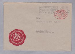MOTIV Landwirstchaft 1948-09-09 Bellinzona Flaggenstempel #4.1.162 Esposizione Cantonal Agricoltura Firmenfreistempel - Covers & Documents