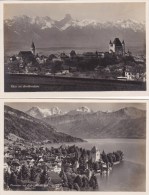 2X KAARTEN  THUN EN OBERHOFEN - Oberhofen Am Thunersee