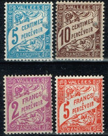 Andorre Français - 1938 - Y&T Taxe N° 17 à 20, Neufs Avec Traces De Chanières - Neufs