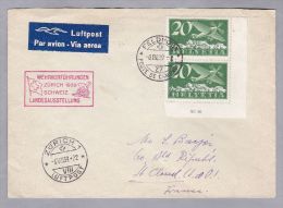 Heimat Feldpost 27 1939-03-06 Auf Luftpostbrief Nach France Mit Sonderstempel - Annullamenti