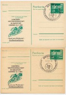 DDR P79-29a-81 C161-a 2 Postkarten PRIVATER ZUDRUCK Radsport Grimma 1981 - Cartoline Private - Usati