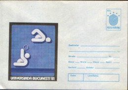 Romania-Postal Stationery Cover Unused, 1981 - Water Polo - Bucharest University Sports Games ´81 - Water-Polo