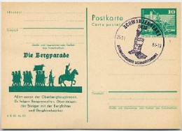 DDR P79-44-81 C175 Postkarte PRIVATER ZUDRUCK Bergparade Schwarzenberg Sost. 1981 - Privatpostkarten - Gebraucht