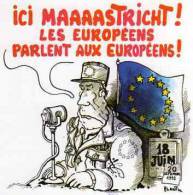 Illustrateur PLANTU Europe 1992 Francois Mitterrand Fait Ratifier Le Traite De Maastricht - Plantu