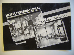Germany: Magdeburg - Hotel International - Café Wien - Das Interieur, Das Innere, Inside - 1964 Used - Magdeburg