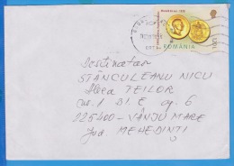 COIN KING CAROL II  STAMPS ON COVER, 2010, ROMANIA - Lettres & Documents