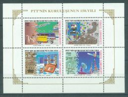 Turkey - 1990 PTT 150 Years Block MNH__(TH-599) - Hojas Bloque