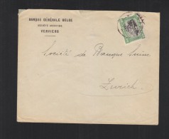 Brief 1920 Verviers - Brieven En Documenten