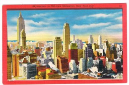 "Skycrapers In Mid-town Manhatten - New York City" Color - Panoramische Zichten, Meerdere Zichten