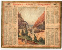 Almanach Des Postes Et Télégraphes 1935 - Le Pont Romain Dans Les Gorgesd' El Kantara - - Grand Format : 1921-40