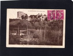 45980   Francia,  Ensemble  Des  Ruines Du  Chateau  De  Tonquedec,  VG  1936 - Tonquédec