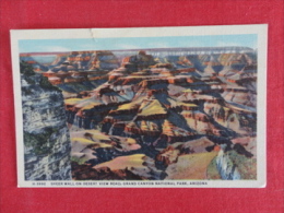 Fred Harvey H 3992  Sheer Wall Grand Canyon AZ  1938 Cancel  Ref 1212 - Grand Canyon