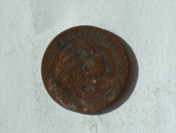 ESPAGNE 2 1/2 CENTIMOS DE ESCUDO 1868 - Monedas Provinciales