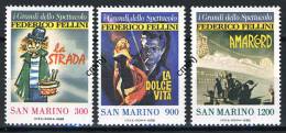 1988 - SAINT-MARIN - SAN MARINO - Sass. 1233/35 - Fellini - MNH - New Mint - - Neufs